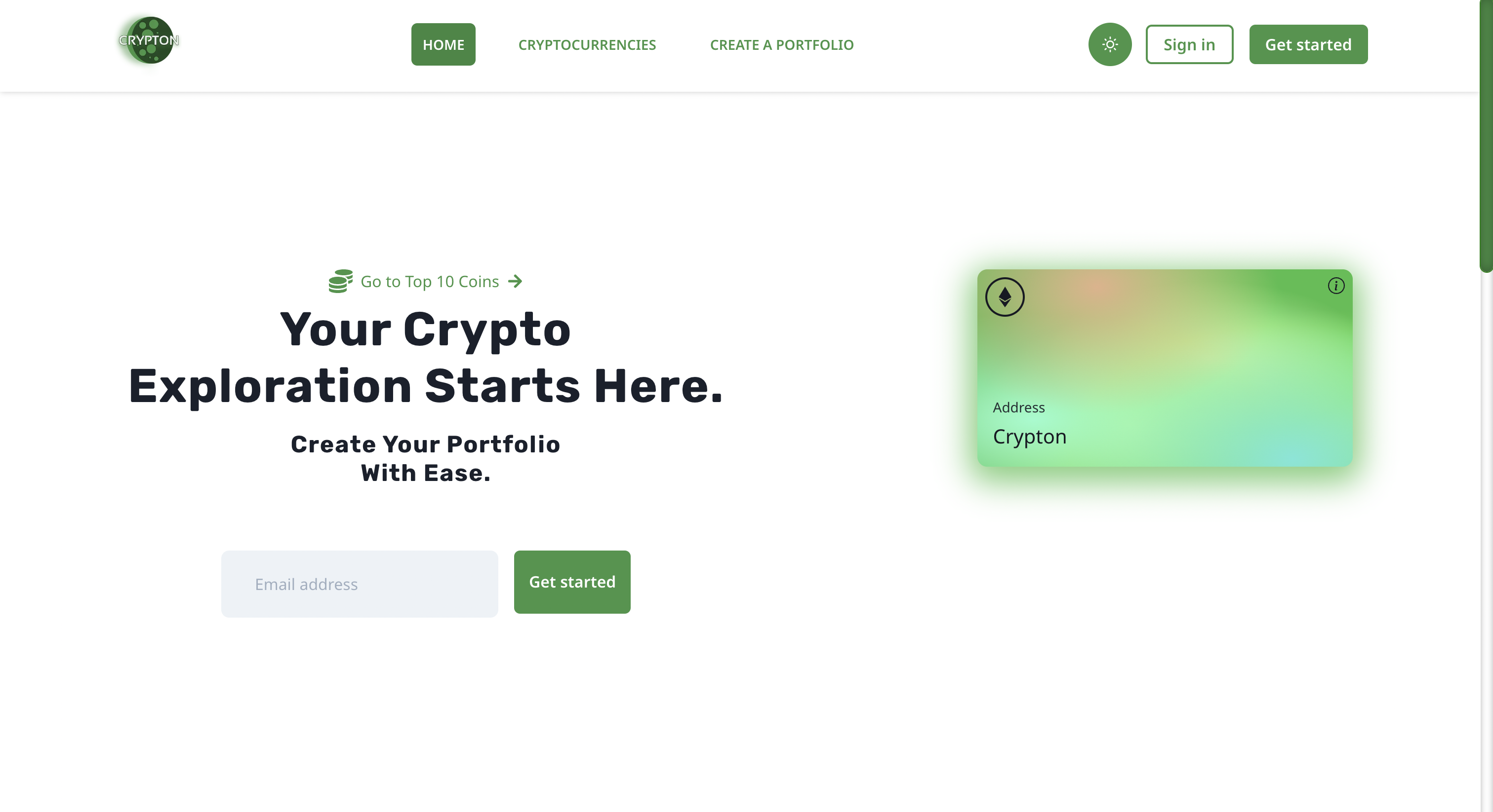Cryptonlio - cryptocurrency Portfolio app